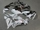 Purchase 2019-2022 Glossy Pearl White Black Custom Split Kawasaki ZX6R Motorcycle Fairings UK