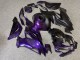 Purchase 2019-2022 Glossy Purple Matte Black Pattern Split Kawasaki ZX6R Motorcycle Fairings UK