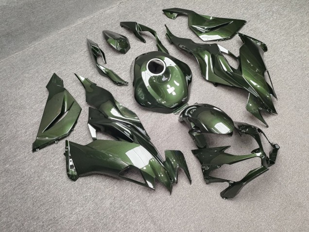 Purchase 2019-2022 Glossy Olive Green Kawasaki ZX6R Motorcycle Fairings UK