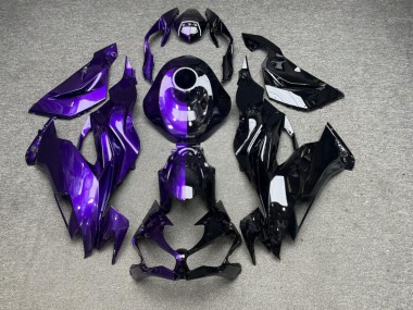Purchase 2019-2022 Glossy Purple Black Split Kawasaki ZX6R Motorcycle Fairings UK