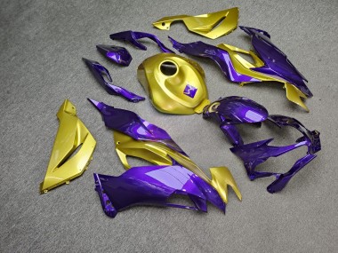 Purchase 2019-2022 Glossy Deep Purple Gold Kawasaki ZX6R Motorcycle Fairings UK