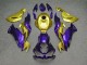 Purchase 2019-2022 Glossy Deep Purple Gold Kawasaki ZX6R Motorcycle Fairings UK