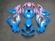 Purchase 2019-2022 Glossy Light Blue Pink Gradient Silver Bull Kawasaki ZX6R Motorcycle Fairings UK