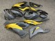 Purchase 2019-2022 Matte Metallic Black Dark Grey Glossy Gold Kawasaki ZX6R Motorcycle Fairings UK