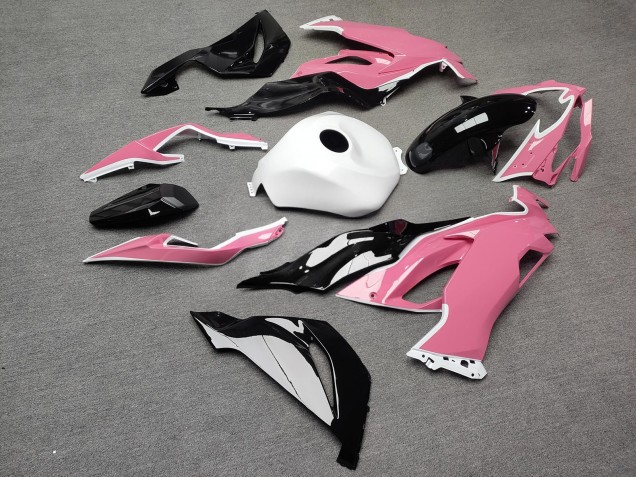 Purchase 2019-2022 Glossy Pink White Black Kawasaki ZX6R Motorcycle Fairings UK