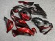 Purchase 2019-2022 Glossy Metallic Grey Crimson Red Split Kawasaki ZX6R Motorcycle Fairings UK