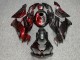Purchase 2019-2022 Glossy Metallic Grey Crimson Red Split Kawasaki ZX6R Motorcycle Fairings UK