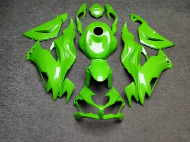 Purchase 2019-2022 Glossy Light Green with Carbon Fiber Style Kawasaki ZX6R Motorcycle Fairings UK