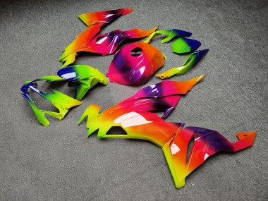 Purchase 2019-2022 Glossy Rainbow Kawasaki ZX6R Motorcycle Fairings UK