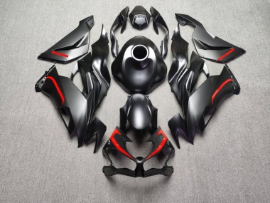 Purchase 2019-2022 Matte Black & Red Kawasaki ZX6R Motorcycle Fairings UK