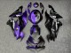 Purchase 2019-2022 Purple Black Shark Split Kawasaki ZX6R Motorcycle Fairings UK
