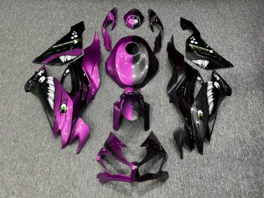 Purchase 2019-2022 Pink Black Shark Split Kawasaki ZX6R Motorcycle Fairings UK