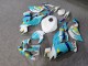 Purchase 2019-2022 Glossy White Aqua Jazz Kawasaki ZX6R Motorcycle Fairings UK