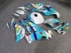 Purchase 2019-2022 Glossy White Aqua Jazz Kawasaki ZX6R Motorcycle Fairings UK