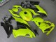 Purchase 2019-2022 Glossy High Vis Yellow Carbon Fiber Style Kawasaki ZX6R Motorcycle Fairings UK