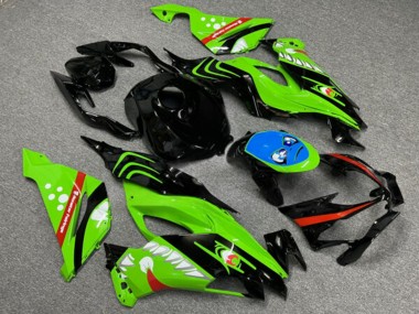 Purchase 2019-2022 Green Shark Kawasaki ZX6R Motorcycle Fairings UK
