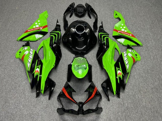 Purchase 2019-2022 Green Shark Kawasaki ZX6R Motorcycle Fairings UK