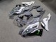 Purchase 2019-2022 Glossy White Grey Shark Kawasaki ZX6R Motorcycle Fairings UK