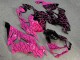 Purchase 2019-2022 Matte Black High Vis Hot Pink Split Kawasaki ZX6R Motorcycle Fairings UK