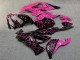 Purchase 2019-2022 Matte Black High Vis Hot Pink Split Kawasaki ZX6R Motorcycle Fairings UK