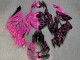 Purchase 2019-2022 Matte Black High Vis Hot Pink Split Kawasaki ZX6R Motorcycle Fairings UK