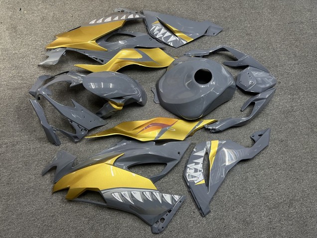 Purchase 2019-2022 Nardo Grey Gold Kawasaki ZX6R Motorcycle Fairings UK