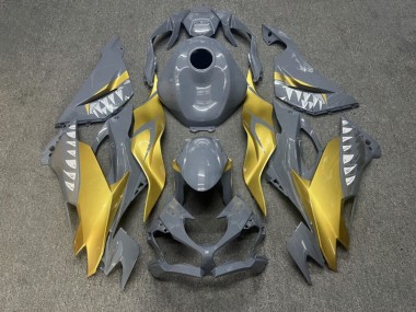 Purchase 2019-2022 Nardo Grey Gold Kawasaki ZX6R Motorcycle Fairings UK