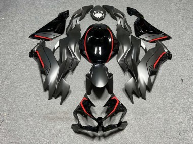 Purchase 2019-2022 Matte Steel Grey & Black Kawasaki ZX6R Motorcycle Fairings UK
