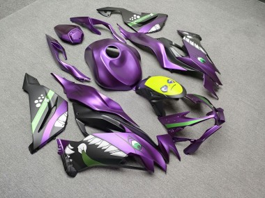 Purchase 2019-2022 Purple Rossi Shark Kawasaki ZX6R Motorcycle Fairings UK