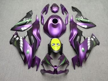 Purchase 2019-2022 Purple Rossi Shark Kawasaki ZX6R Motorcycle Fairings UK
