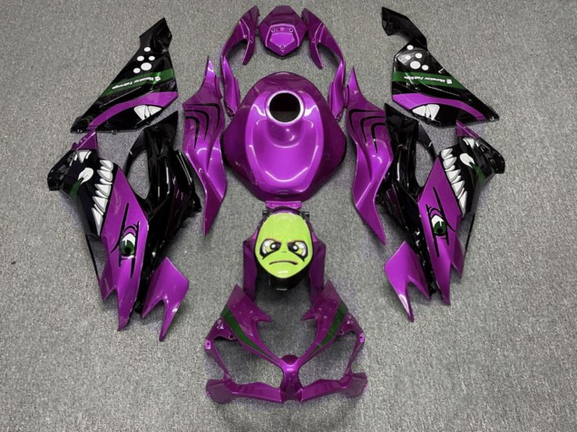 Purchase 2019-2022 Glossy Purple Rossi Shark Kawasaki ZX6R Motorcycle Fairings UK