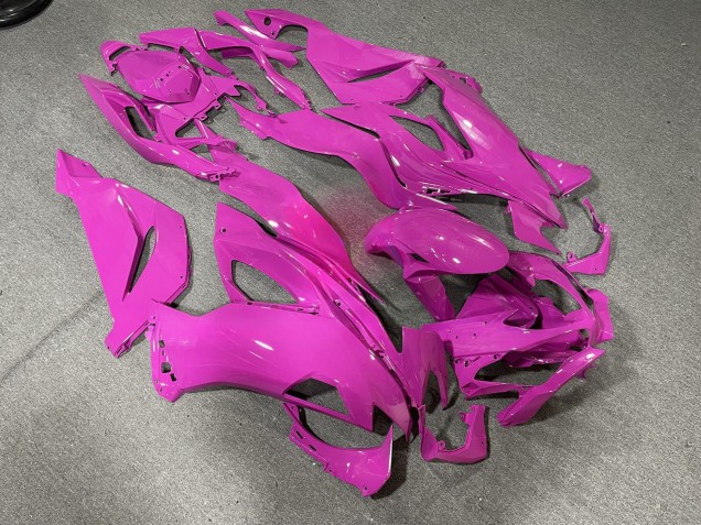 Purchase 2019-2022 Glossy Pink Kawasaki ZX6R Motorcycle Fairings UK