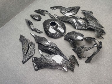 Purchase 2019-2022 Glossy Forged Carbon Fiber Style Kawasaki ZX6R Motorcycle Fairings UK