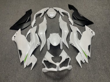 Purchase 2019-2022 Pearl White Matte Black Kawasaki ZX6R Motorcycle Fairings UK