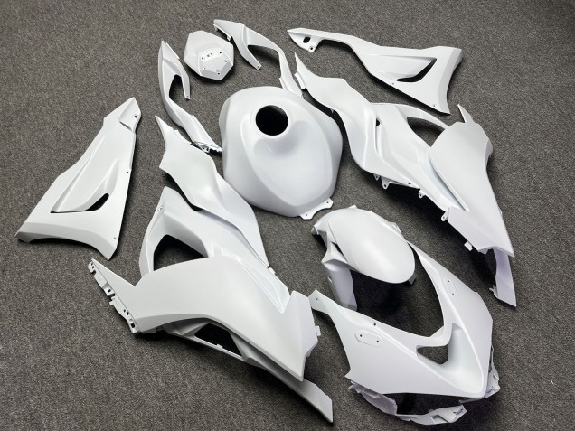 Purchase 2023-2026 Matte White Kawasaki ZX6R Motorcycle Fairings UK