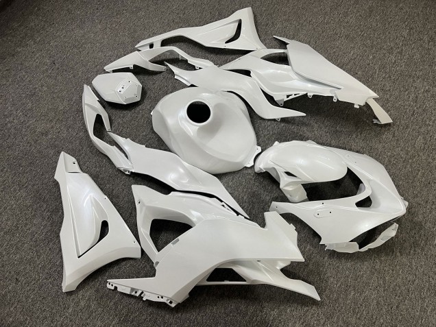 Purchase 2023-2026 Glossy Pearl White Kawasaki ZX6R Motorcycle Fairings UK