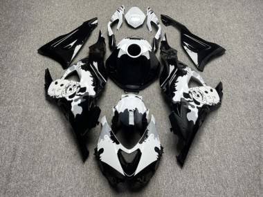 Purchase 2023-2026 Glossy Black & White with Grey Kawasaki ZX114R Motorcycle Fairings UK