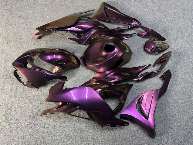Purchase 2023-2026 Glossy Purple Chameleon Kawasaki ZX6R Motorcycle Fairings UK