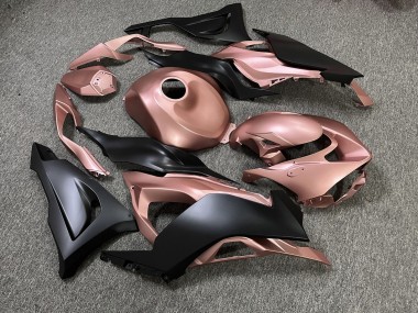 Purchase 2023-2026 Matte Rose Gold & Black Kawasaki ZX6R Motorcycle Fairings UK