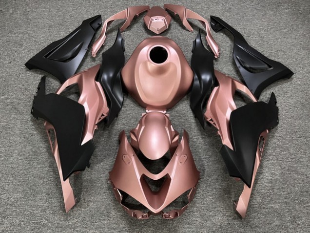 Purchase 2023-2026 Matte Rose Gold & Black Kawasaki ZX6R Motorcycle Fairings UK