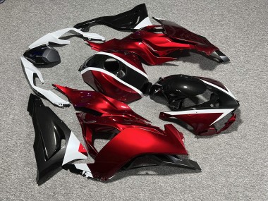 Purchase 2023-2026 Glossy Red Black & White Kawasaki ZX6R Motorcycle Fairings UK