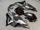 Purchase 2023-2026 Glossy Black with Grey & Red Kawasaki ZX6R Motorcycle Fairings UK