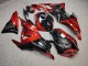 Purchase 2023-2026 Glossy Black & Red Wreckage Kawasaki ZX6R Motorcycle Fairings UK