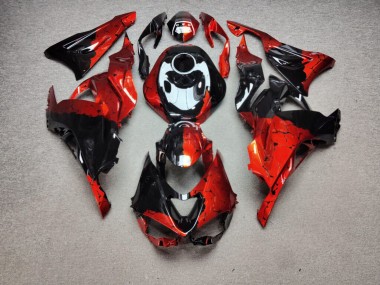 Purchase 2023-2026 Glossy Black & Red Wreckage Kawasaki ZX114R Motorcycle Fairings UK