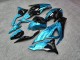 Purchase 2023-2026 Glossy Black & Cyan Wreckage Kawasaki ZX6R Motorcycle Fairings UK
