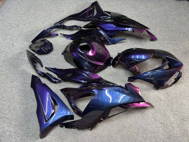 Purchase 2023-2026 Glossy Purple Chameleon Kawasaki ZX6R Motorcycle Fairings UK