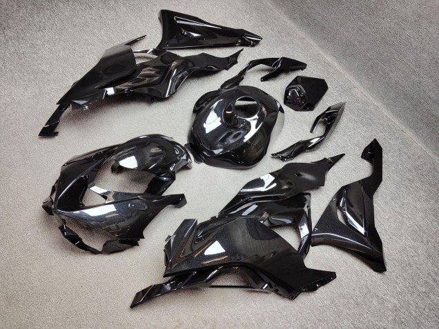 Purchase 2023-2026 Glossy Metallic Black Kawasaki ZX6R Motorcycle Fairings UK