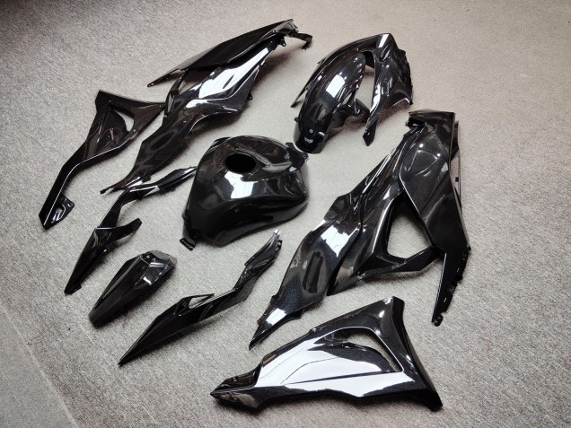 Purchase 2023-2026 Glossy Metallic Black Kawasaki ZX6R Motorcycle Fairings UK