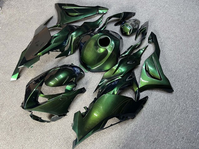 Purchase 2023-2026 Glossy Metallic Green Kawasaki ZX6R Motorcycle Fairings UK