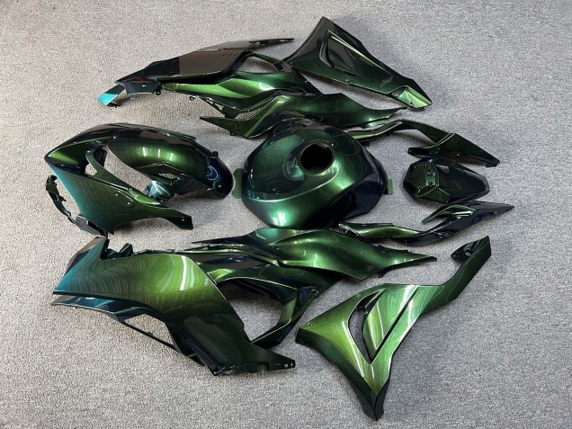 Purchase 2023-2026 Glossy Metallic Green Kawasaki ZX6R Motorcycle Fairings UK